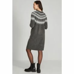 M&Co Grey Fairisle Pattern Dress -M&Co shop unnamed file 1591