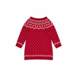 M&Co Red Christmas Character Pocket Knitted Dress -M&Co shop unnamed file 1608