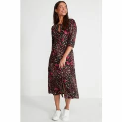 M&Co Petite Ditsy Keyhole Dress -M&Co shop unnamed file 1615