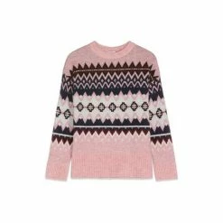 M&Co Pink Fair Isle Jumper -M&Co shop unnamed file 162