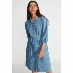 M&Co Petite Denim Shirt Dress -M&Co shop unnamed file 1622
