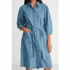 M&Co Petite Denim Shirt Dress -M&Co shop unnamed file 1624