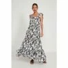M&Co Black Leaf Print Tiered Dress -M&Co shop unnamed file 1627