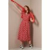 M&Co Red Geo Print Midi Shirt Dress -M&Co shop unnamed file 1638