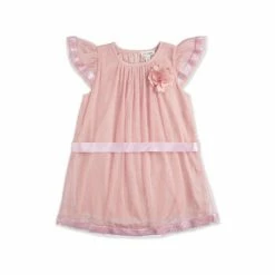 M&Co Pink Kite And Cosmic Sequin Trim Dress