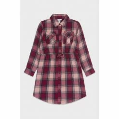 M&Co Red Check Dress