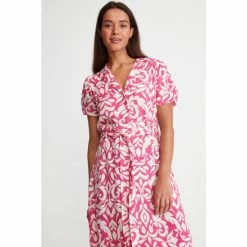 M&Co Petite Pink Printed Shirt Dress -M&Co shop unnamed file 1667