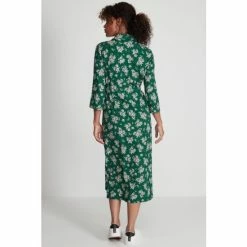 M&Co Green Floral Bouquet Button Through Midi Dress -M&Co shop unnamed file 1688