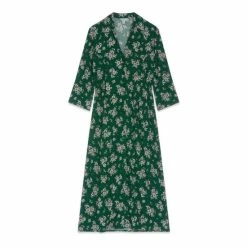 M&Co Green Floral Bouquet Button Through Midi Dress -M&Co shop unnamed file 1692