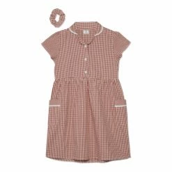 M&Co Red Back To School Gingham Dress