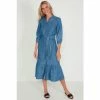 M&Co Blue Denim Midi Tiered Dress -M&Co shop unnamed file 1713