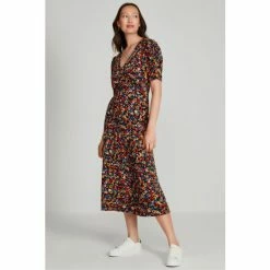 M&Co Black Ditsy Floral Tea Dress -M&Co shop unnamed file 1728