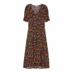 M&Co Black Ditsy Floral Tea Dress -M&Co shop unnamed file 1730