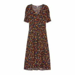 M&Co Black Ditsy Floral Tea Dress -M&Co shop unnamed file 1731