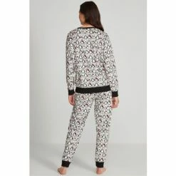 M&Co Grey Penguin Fleece Pyjamas -M&Co shop unnamed file 1748