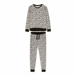 M&Co Grey Penguin Fleece Pyjamas -M&Co shop unnamed file 1750