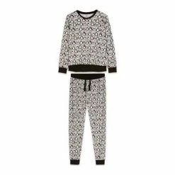 M&Co Grey Penguin Fleece Pyjamas -M&Co shop unnamed file 1751