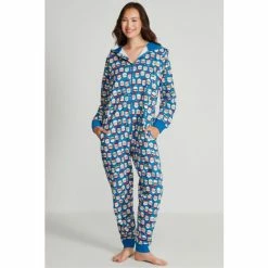 M&Co shop 22 M&Co Blue Santa Face Onesie