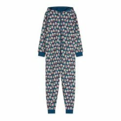 M&Co Blue Santa Face Onesie -M&Co shop unnamed file 1757