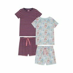 M&Co Pink Short Pyjama Set Two Pack -M&Co shop unnamed file 1761