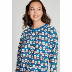 M&Co Blue Santa Face Pyjama Set -M&Co shop unnamed file 1768