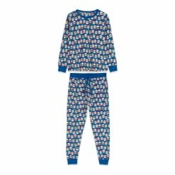 M&Co Blue Santa Face Pyjama Set -M&Co shop unnamed file 1770
