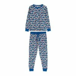 M&Co Blue Santa Face Pyjama Set -M&Co shop unnamed file 1771
