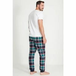 M&Co Blue Check Cuffed Pyjama Bottoms -M&Co shop unnamed file 1777