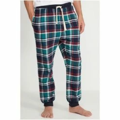 M&Co Blue Check Cuffed Pyjama Bottoms -M&Co shop unnamed file 1778
