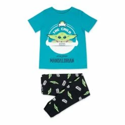 M&Co Boys Green Star Wars Mandalorian Pyjama Set (1-6yrs)