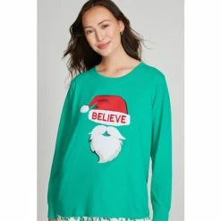 M&Co Green I Believe Christmas Pyjamas 5 M&Co Green I Believe Christmas Pyjamas -M&Co shop unnamed file 1794