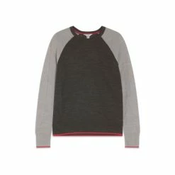 M&Co Grey Colourblock Crew Neck Jumper -M&Co shop unnamed file 18