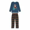 M&Co Blue Snow Cool Santa Pyjama Set