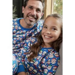 M&Co Blue Santa Face Pyjama Set -M&Co shop unnamed file 1806