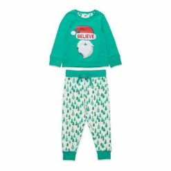 M&Co Green I Believe Santa Pyjama Set -M&Co shop unnamed file 1817