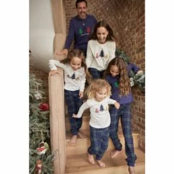 M&Co Cream Christmas Tree Pyjama Set -M&Co shop unnamed file 1827