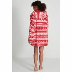 M&Co Red Family Fairisle Pattern Hoodie -M&Co shop unnamed file 1843