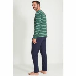 M&Co Green Blue Henley Jersey Pyjama Set -M&Co shop unnamed file 1849