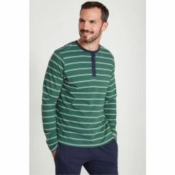 M&Co Green Blue Henley Jersey Pyjama Set -M&Co shop unnamed file 1850