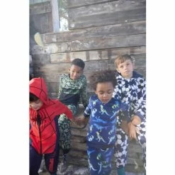 M&Co Blue Football Fleece Onesie -M&Co shop unnamed file 1854