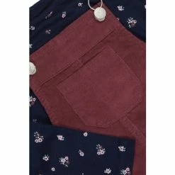 M&Co Purple Cord Pinny Dress With Ditsy Top And Tights -M&Co shop unnamed file 1864