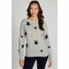 M&Co Grey Knitted Star Print Jumper -M&Co shop unnamed file 189