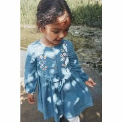 M&Co Blue Dress And Tights Set 5 M&Co Blue Dress And Tights Set -M&Co shop unnamed file 1895