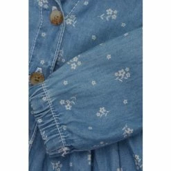 M&Co Blue Ditsy Floral Denim Dress And Tights -M&Co shop unnamed file 1913