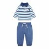M&Co Blue Stripe Rugby Top And Joggers Set 2 M&Co Blue Stripe Rugby Top And Joggers Set -M&Co shop unnamed file 1935
