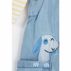 M&Co Blue Dog Dungarees And Top Set 4 M&Co Blue Dog Dungarees And Top Set -M&Co shop unnamed file 1941