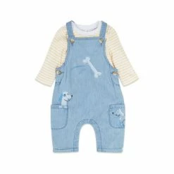 M&Co Blue Dog Dungarees And Top Set 5 M&Co Blue Dog Dungarees And Top Set -M&Co shop unnamed file 1942