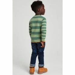 M&Co Green Truck Striped Jumper -M&Co shop unnamed file 196