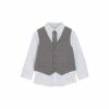 M&Co Grey Waistcoat Shirt And Tie Set -M&Co shop unnamed file 1977