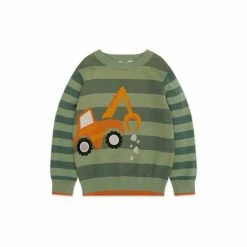 M&Co Green Truck Striped Jumper -M&Co shop unnamed file 201